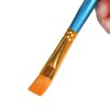 1 Set of 10 Pieces Synthetic Hair Paint Brushes, Blue, for Acrylic, Oil and Watercolor Painting