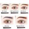AddFavor Eyebrow Pencil Waterproof Eyebrow Definer Pencil with Brush for Women Makeup, Brown Brow Pencil, 5 Count