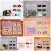 Mathtoxyz Small Bead Organizers and Storage, Clear Bead Storage Containers Rectangle Bead Holder Plastic Cases Transparent Boxes for Nail DIY Craft Making Jewelry Battery Screw