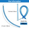 ZBYDNG 260 Balloons, Thickening Long Balloons for Tying Balloon Arch, Twisting Latex Animals Magic Modeling Skinny Birthday Balloons for Kid‘s Party Wedding Decoartion 100pcs （Metallic Blue）