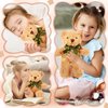 10 Pieces Christmas Bears Soft Plush Toy Stuffed Animals Cute Bears for Kids Boys Girls Birthday Valentine's Day Baby Shower Bear Party Favor(Brown)