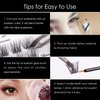 Lash Clusters 144 Pcs Individual Lashes Clusters Eyelash Extensions False Eyelashes DIY Wispy Fluffy Lash Extension Reusable False Eyelashes Natural Look Mix 10-16mm C D Curl-DM17