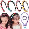 KKSS 9 Pcs Hair Clips for Women Hair Accessories Hair Clips for Thick Hair Braided Hair Clips Sparkling Crystal Stone Braided Hair Clips Headband With Clips for Girls
