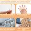Ptwola 10pcs Castor Oil Pack Wrap for Fingers, Reusable Soft Castor Oil Compress Pack Self Adhesive Adjustable Finger Wraps for Finger Thumb Arthritis Tingling Cracking(Oil Not Included)