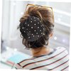 Beavorty 6Pcs Updo Hair Ring hair nets Hair Accessory Hair bun wraps womens hair accessories Bun net Hairnets for buns hair jewels for women hair bun cover net polyester bread Diamond