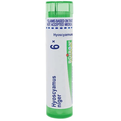 Boiron Hyoscyamus Niger 6X Homeopathic Medicine for Restless Sleep - 80 Pellets