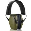 ucho 34dB Slim Noise Shooting Ear Protection for unisex-adult - Special Designed Ear Muffs Lighter Weight & Maximum Hearing Protection, Amygreen