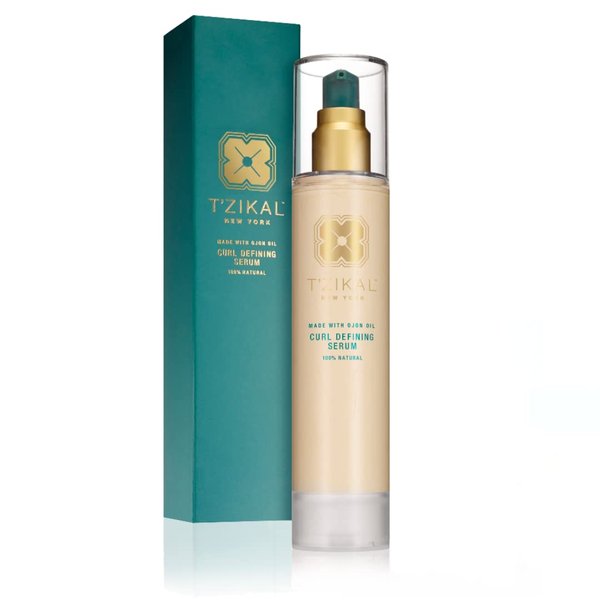 T’zikal Curl Defining Hair Serum with Ojon Oil - Natural Curly Hair Products for Women. Wavy Hair Product for Women - Used as an Anti Frizz Hair Products or Coconut Oil Hair Leave In Conditioner.