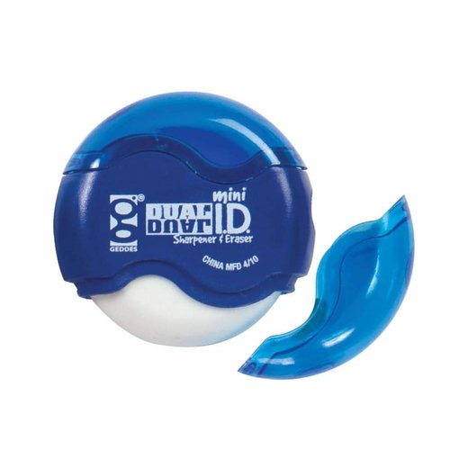 Raymond Geddes Mini Dual ID Pencil Sharpener and Eraser (Pack of 24)