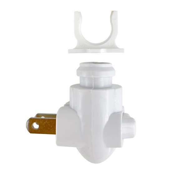 National Artcraft® White Plug-in Night Light with Manual On/Off Switch and Plastic Shade Clip - UL Certified - Perfect for Hallway, Bathroom, Bedroom and Nursery (Pkg/1)