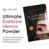 Marie-José & Co Henna Brow Tinting Kit Blonde Dye, Eyebrow Spot Coloring, Long-Lasting Eyebrow Powder, Water & Smudge Proof, 5 Sachets, Good for 50 Applications