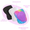 Knee Pads for Kids Adjustable Protective Gear Set with Mesh Bag Knee Pads and Elbow Pads Wrist Guard for Girls Kids Roller Skates Cycling Skateboard Scooter, 3-8 Years, Mermaid