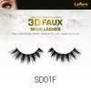 Laflare Silk Lashes 3D FAUX MINK Eyelashes, Light, Reusable, Handmade, Natural Looking, Professional Easy to Apply Eyelashes in a Knitted Style1-3 PACKS BUNDLE SPECIAL (3, SD01F)