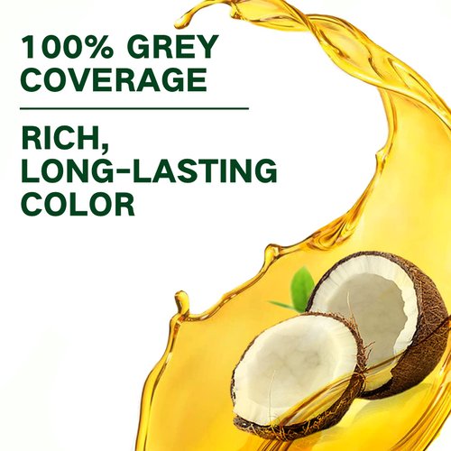 Coconut Dark Brown Hair Dye Shampoo Hair Color Shampoo for Gray Hair,Instant Brown Hair Shampoo 3 in 1,Brown Hair Dye for Women Men,Long lasting Brown Shampoo for All Hair Types