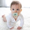 Dr. Brown’s HappyPaci 100% Silicone Pacifier 0-6m, BPA Free, Cool Gray, Green, Ecru,3 Count