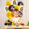Yiran Construction Birthday Balloons, Number 4 Balloons for 4th Birthday, 12pcs Construction Birthday Party Supplies, 4 Year Old Boys Kids Birthday Party Decorations Dump Truck Birthday Number Balloon
