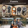 Dakota Light Digital Backpacker. Alarm, Stopwatch, Timer and Dual Time, Outdoor Gifts for Men and Women, Tactical Digital Watch (Black)