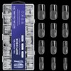 AORAEM Square Nail Tips 600 PCS Artificial Full Cover Nail Tips Soft Clear Gel x Nail Tips 12 Sizes Acrylic Medium Square Press on Nails Tapered Square False Nails with Box for Home DIY Nail Salon