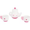 Small Foot Wooden Toys Tea Time playset includes Tea Pot with a Removable lid and Two Tea Cups for Play Kitchens Designed for Children Ages 3+, Multi (10887)