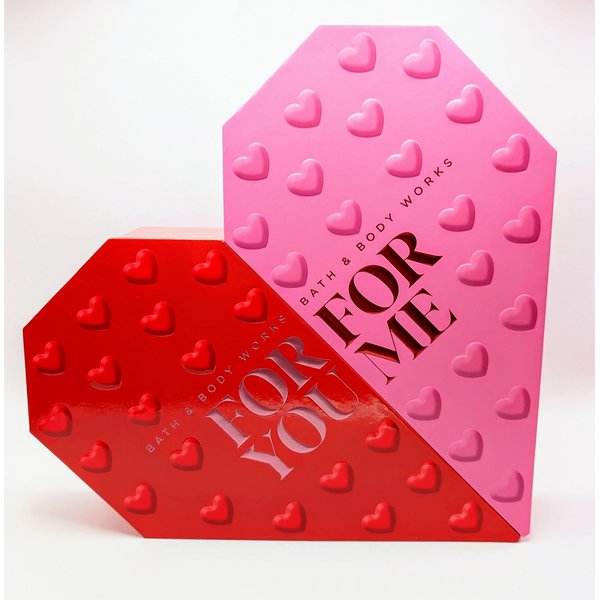 Generic Bath and Body Heart Gift Set Champagne Toast & Strawberry Pound Cake - Travel Size