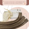 Sunny Tape in Hair Extensions Human Hair Brown Highlights Tape in Hair Extensions Dark Brown Highlighted Caramel Blonde Tape ins Brown Hair Extensions Real Human Hair for Women 50g 20pcs 20inch