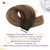 Moresoo Tape in Hair Extensions Human Hair,16 Inch 10 Pcs 25 Gram,#4/10/16 Brown to Gold Brown with Golden Blonde, Seamless Hair Extensions Fashion