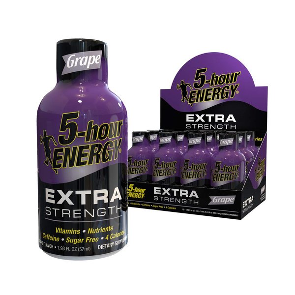 5 Hour Energy Extra Grape Flavor - 12/2oz Shots