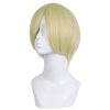 MapofBeauty 12 Inches/30cm Short Straight Cosplay Costume Wig Party Wig (Blonde/Light Blonde)