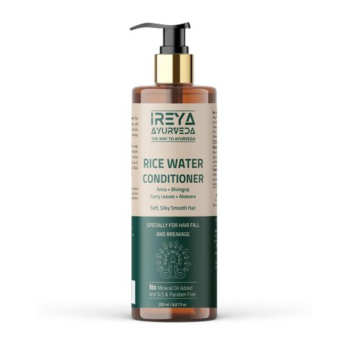 Rice water Hair Conditioner with Amla & Bhringraj Extract | For Smooth, Soft & silky Hair | Anti-Hair Fall Conditioner | Nourishing Conditioner for Healthy Hair | Suitable for All Hair Types
