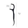 Charcoal Floss Picks Dental Floss Picks with 4 Travel Handy Cases 200 Count Flossers