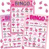 Pink Party Bingo Game 24 Players Girls Party Game Birthday