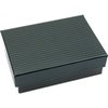 100 Black Stripe Cotton Filled Jewelry Gift Box 3 1/4"