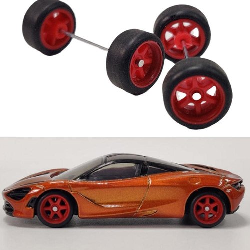 Alloy 1:64 Wheels Tires Wheel Rubber Scale Alloy Wheels Rubber Tires,Model Alloy and Accessories