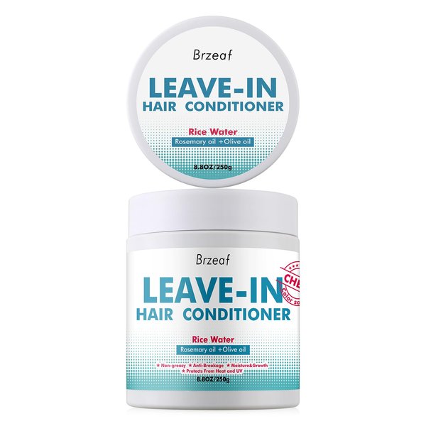 Brzeaf Chebe Leave In Conditioner for Hair Growth(8.8 OZ), Prevent Hair Loss & Promote Hair Growth, Chebe Leave In Conditioner, Deter Hair Breakage, for Women & Men