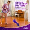 HOMEXCEL Microfiber Mop Pads Compatible with Swiffer Wet Jet, Reusable and Machine Washable Floor Mop Pad Refills, Mop Head Replacements for Multi Surface Wet & Dry Cleaning, Pack of 4