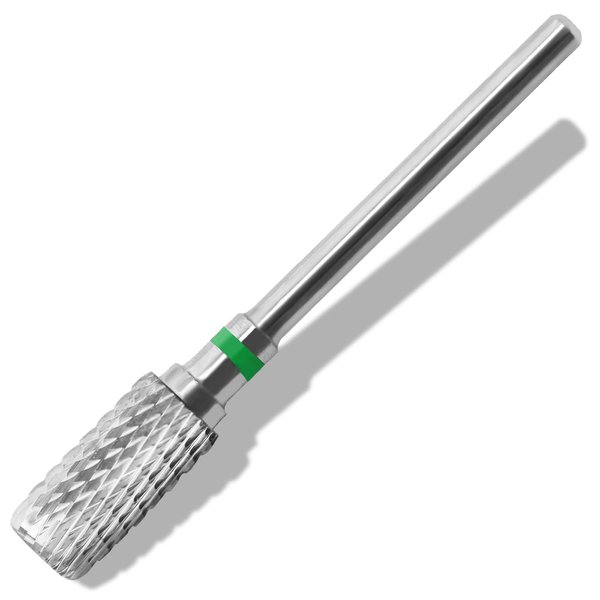 Vnjaoi Professional Electric Nail Drill Bits 3/32" Carbide Bit Cuticle Drill Bits Nail Files for Fast remove Acrylic or Hard Gel Nail Drill Bit for Manicure Pedicure(Silver, Coarse Grit)
