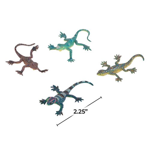 Shiny Glitter Lizards - Toys, Party Favors and Easter Basket Stuffers - Bulk Set of 24 Pieces