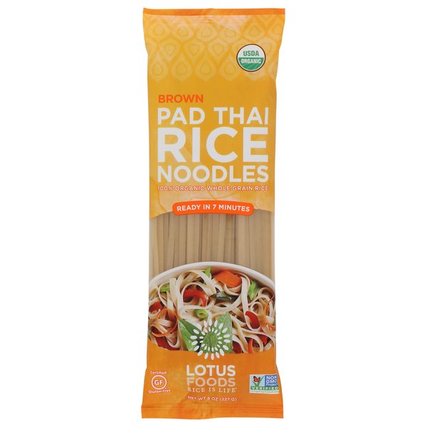 LOTUS FOODS Organic Brown Rice Pad Thai Noodles, 8 OZ