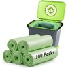 Samll Trash Bags 4 Gallon 丨 100 Count 4 Gallon Trash Bag for 4-6 Gallon Trash Can Liners丨 Small Garbage Bags for Office Bedroom Bathroom Kitchen Household