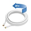 UCC Coaxial Cable (25 ft) Triple Shielded-RG6 Coax TV Cable Cord Wire in-Wall Rated-Digital Audio VideoGold Plated Connectors -25 feet