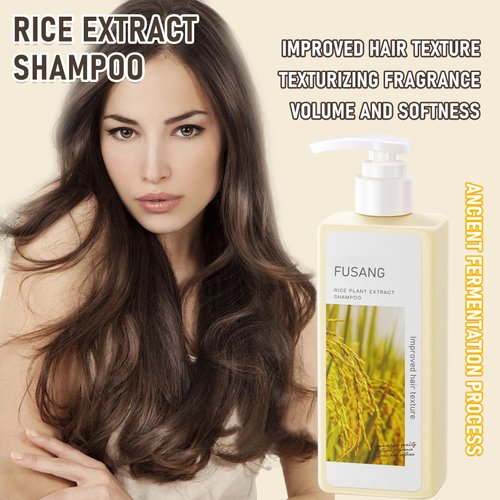 Rice Water Shampoo for Hair Growth,Volumizing Shampoo with Rice Water,Rice Water Hair Growth Shampoo for Women,Rice Shampoo for All Hair Types