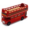 London Double Decker Bus Open Top, Red - Motormax 76008 - 4.75" Diecast Model Toy Car