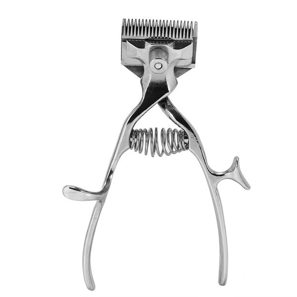 Delaman Hand Hair Clipper, Hair Trimmer Stainless Steel Manual Hair Clipper Old Fashion Low Noise Hair Trimmer Classic Non Electric Haircut Hand Push Manual Haircut Tool