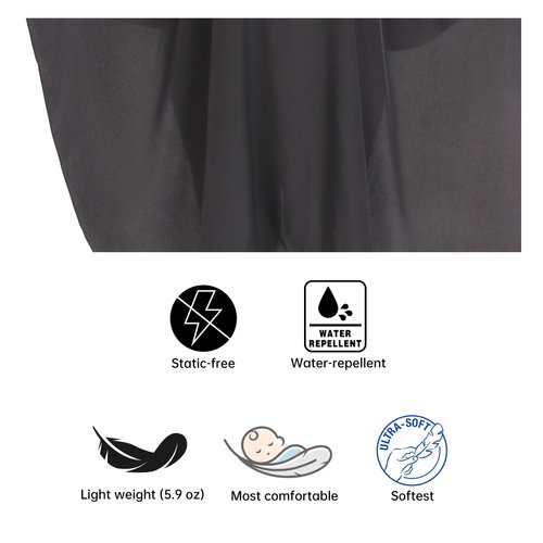 PERFEHAIR Barber Cape - Snap Closure Hair Cutting Cape, Soft & Lightweight Haircut Capes for Men & Women, Super Silky Smooth Texture