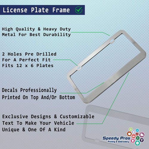 Speedy Pros with God All Things are Possible GodGod Jesus License Plate Frame Chrome