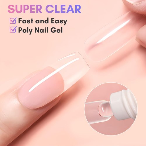 Makartt 50ML Clear Gel Nail Builder for Natural 3D Nail Art - Long-Lasting, Easy to Use