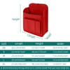 APSOONSELL Backpack Organizer Insert, Felt Bag Organizer for Backpack Rucksack Shoulder Bag Shaper Foldable, Red, XS