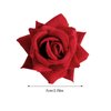 Topbuti 8 Pcs Rose Hair Clip Flower Hairpin Rose Brooch Floral Clips, 2.75" Rose Flowers Mexican Hair Flowers Pin up Headpieces for Woman Girl Halloween Wedding Party Valentine Mother's Day Gift (Red)