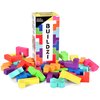 TENZI BUILDZI The Fast Stacking Building Block Game for The Whole Family - 2 to 4 Players Ages 6 to 96 - Plus Fun Party Games for up to 8 Players - Perfect Kids Game for Game Night