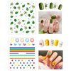 HAIIDOAK 16 Sheets Nail Stickers with Tweezer, Self-Adhesive 3D Nail Decals for Women, Kids, and Little Girls - Manicure Accessories Set for Stylish Nails
